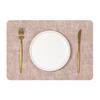 Nordic Retro PU Leather Placemats Waterproof OilProof Table Mats for Kitchen Dining Room Decoration