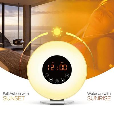 Sunrise Alarm Clock Wake Up Light Digital FM Radio Nature Sound Touch