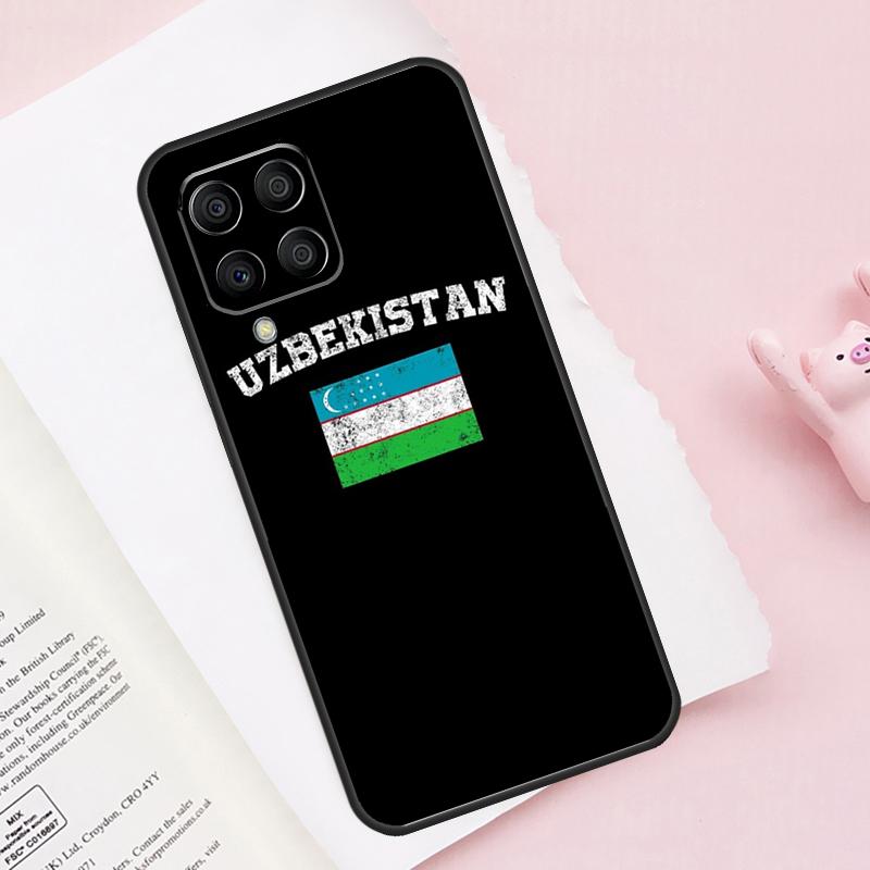 Uzbekistan Flag Coat Of Arms Case For Samsung Galaxy M15 M35 M55 M51 M31 M21 M11 M16 M36 M56 M53 M12 M32 M52 M14 M34 M54