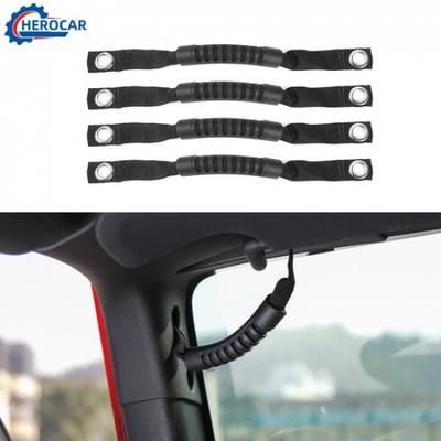 4 Set Top Roll Bar Grab Handles Grip Handle for Jeep Wrangler JK 2007-2017 ABS