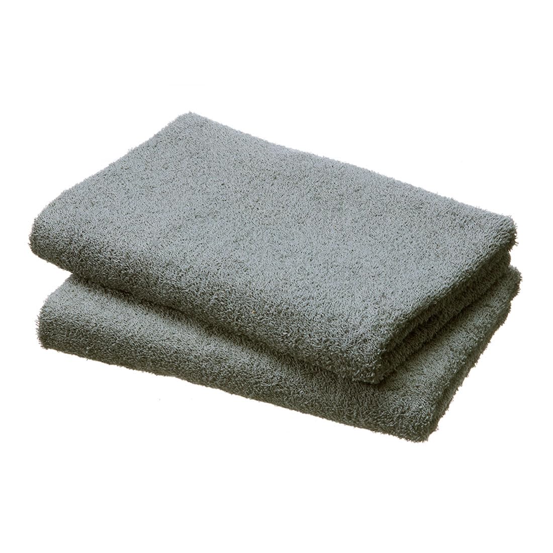 

Set of 2 Japanese-made Senshu Towels (approx. 50 x 100 cm), Gray, for Hotel Mini Baths