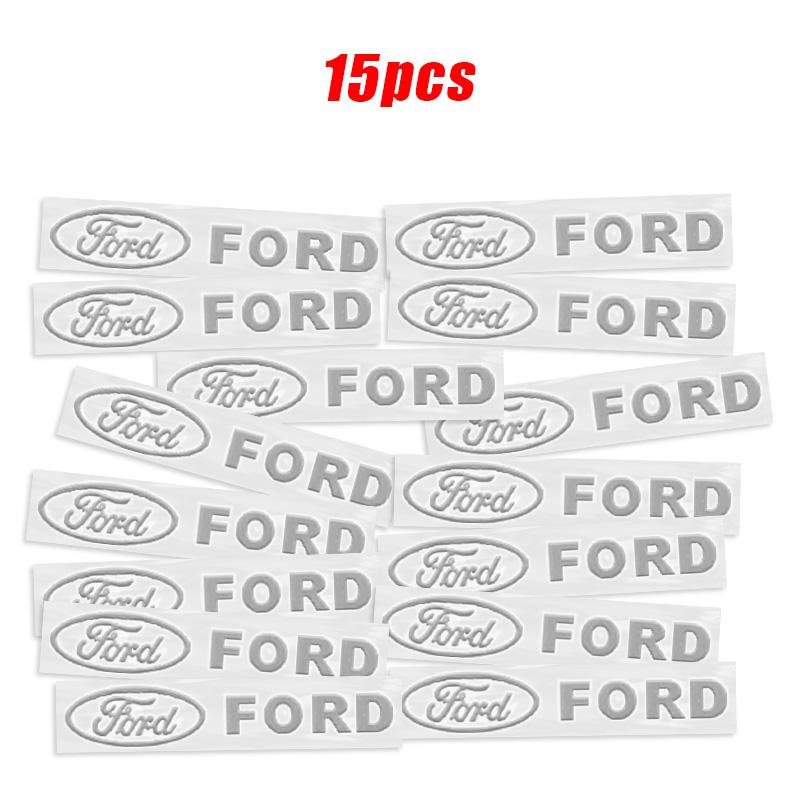3D Metal Emblem Sticker Car Interior Decoration Decals Accessories For Ford Focus 3 4 MK3 Kuga Escape Mustang Fiesta Ranger Esco