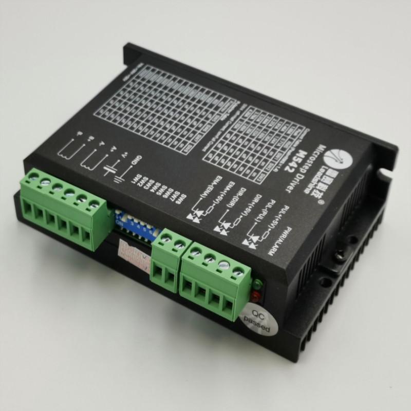 

LeadShine M542, 2/4 Phase Analog Hybrid Stepper Motor Driver, 20-50VDC, 1.0-4.2A