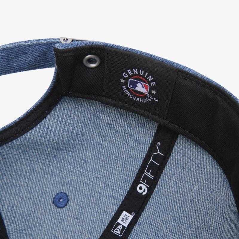 New Era Mlb New York Yankees Jeansowy Basic Retro Korona Strapback Niebieski 15131625