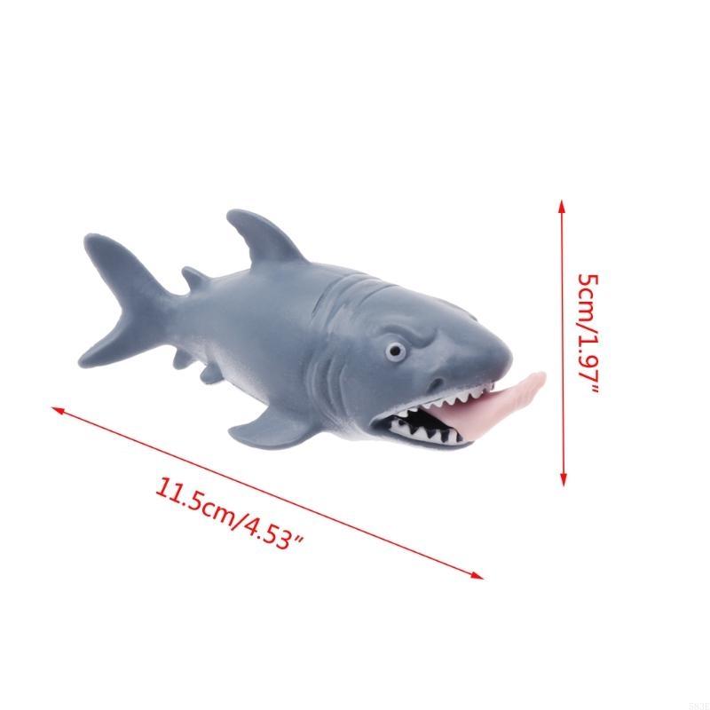 2pcs Man Eating Shark Squeezing Fun Toys Terrifying Animal Mischievous Humorous Easy Stress Relieving Anti Stress Toys Pinching