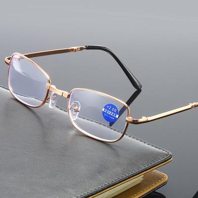 Portable Bifocal Anti-Blue Light Folding Reading Glasses for Men & Women