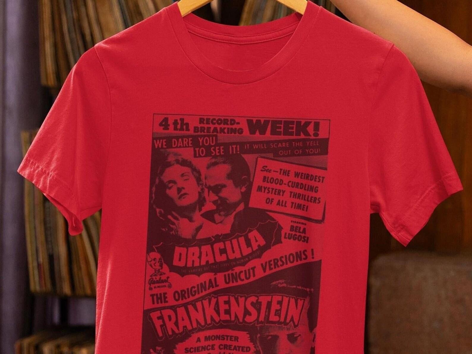 Dracula Frankenstein T-Shirt – Bela Lugosi, Universal Monsters XL