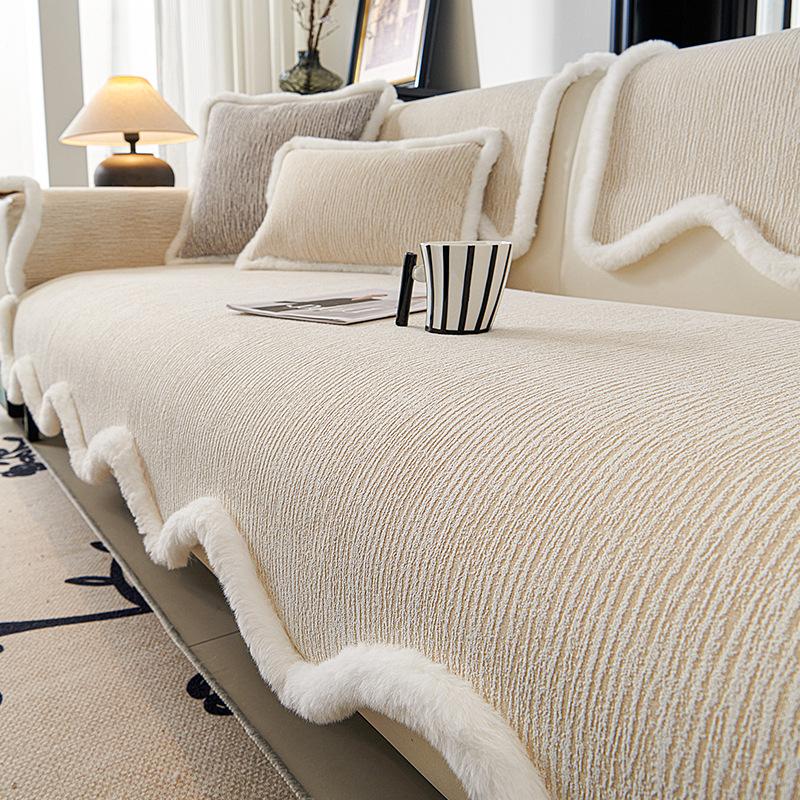 Modern And Simple Alien Sherpa Sofa Cushion New Seasons Universal Thick Anti Slip Dustproof For Living Room Sofa Cushion