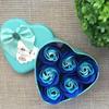 6Pcs Heart-shaped Rose Gift Box Simulated Rose Soap Flower Mother's Day Rose Gift Box Valentine's Day Rose Gift Wedding Souvenir
