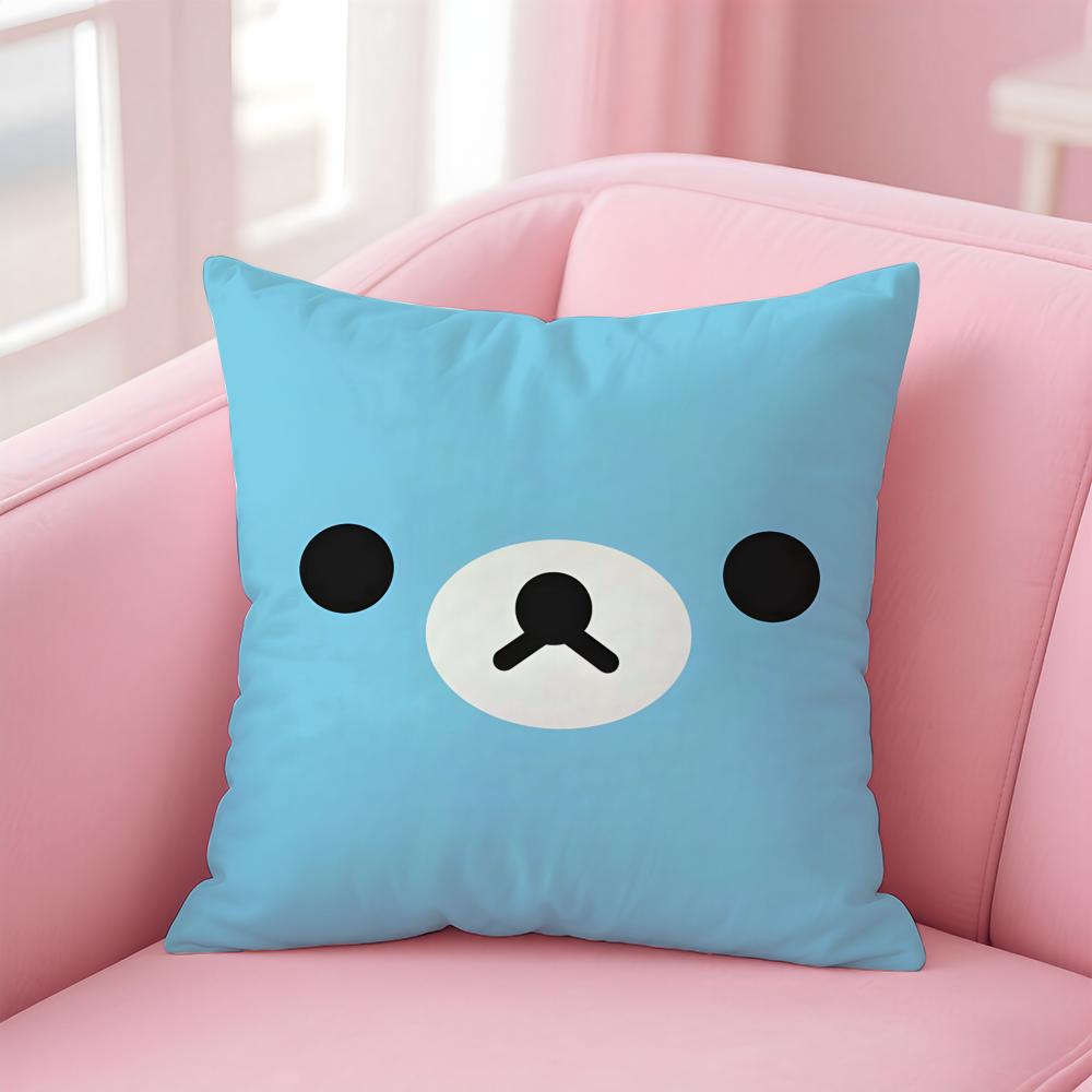 EEmoji Pattern Cushion Cover Linen Pillowcase Cover Soft Decor for Sofa Home Room