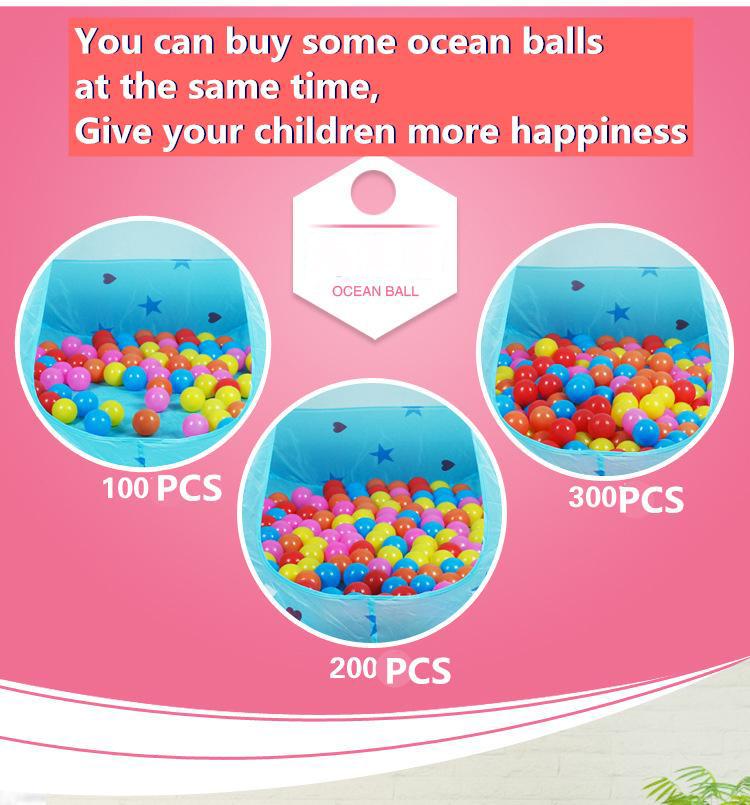 Kids Ocean Ball Pit Pool Toys Outdoor and Indoor Baby Toy Tents Baby Girls Fairy House Playhut Tent Princess Play Tents