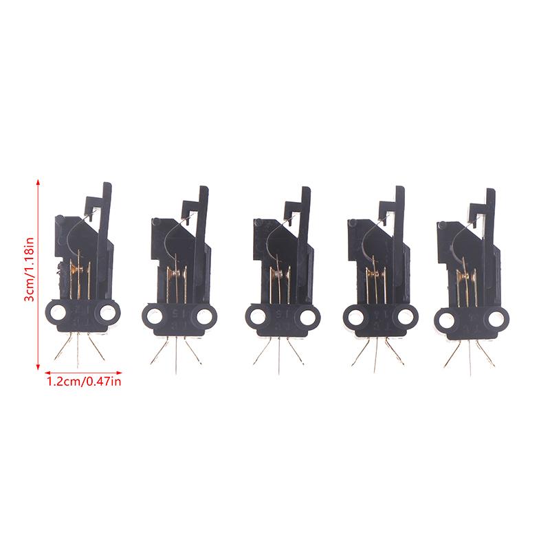5Pcs Long Handle/Short Handle Switch For Magnetic Cassette Holder Tape Recorder Movement Silver Contact