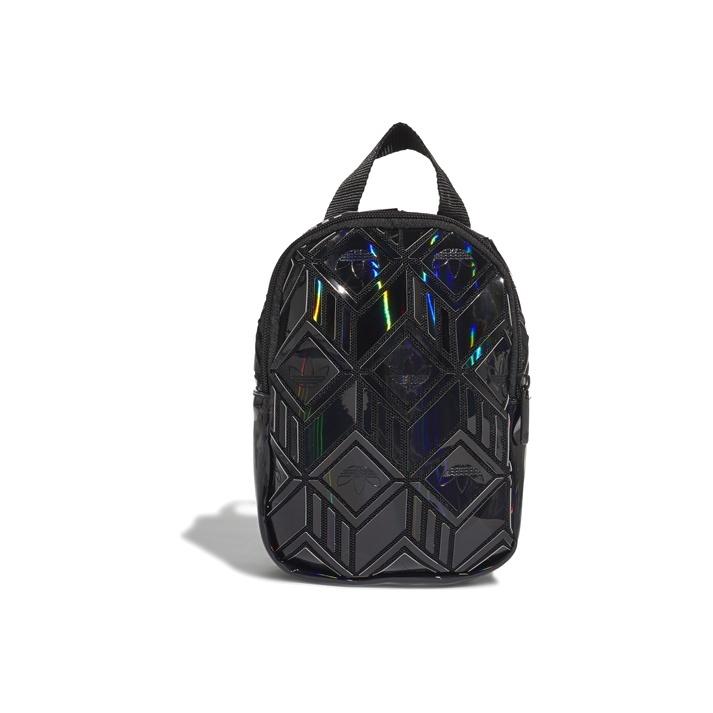 Adidas Originals Polyurethane Artificial Leather Backpack Regular Unisex Black One Size чёрный