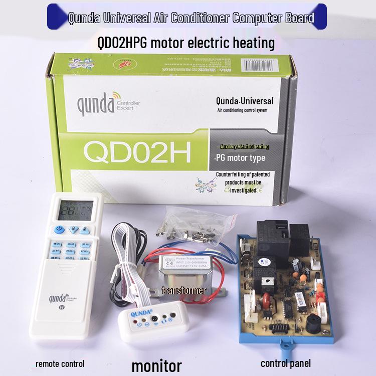 Placa de Controle de Ar Condicionado com Aquecimento Elétrico Qunda para Unidades de Parede, Piso e Teto (Tipo PG, QD02/03).