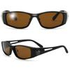 Polarized UV for and Outdoor Black Brown A-Fit Men's Sunglasses, Protection, Driving, Fishing, Activities, AF-001PBR-C1, Matte/Gunmetal (Polarized