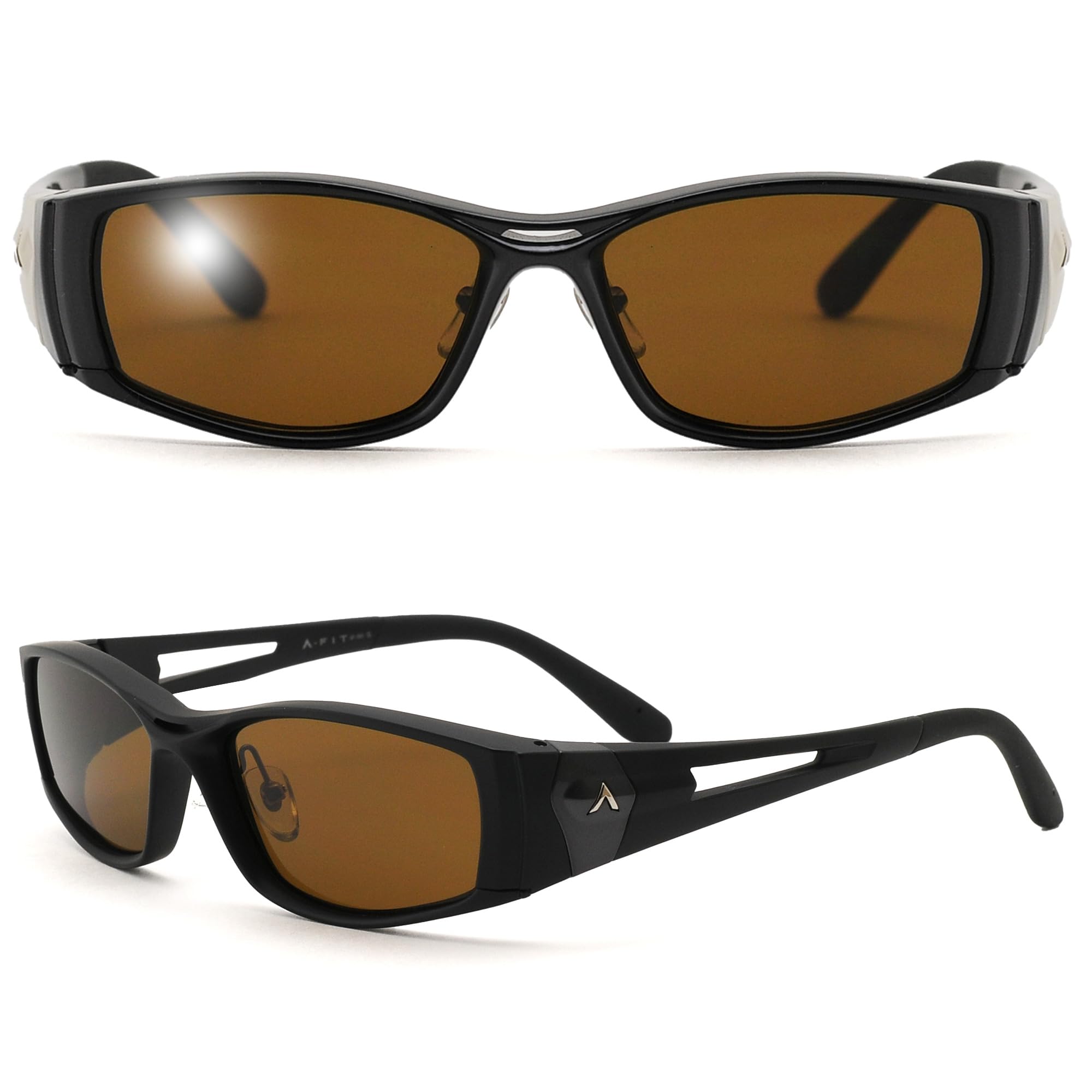 

Поляризованные УФ для и На открытом воздухе Черно-коричневые Мужские солнцезащитные очки A-Fit, Защита, Вождение, Рыбалка, Мероприятия, AF-001PBR-C1, Матовый/Металлик (Поляризованный