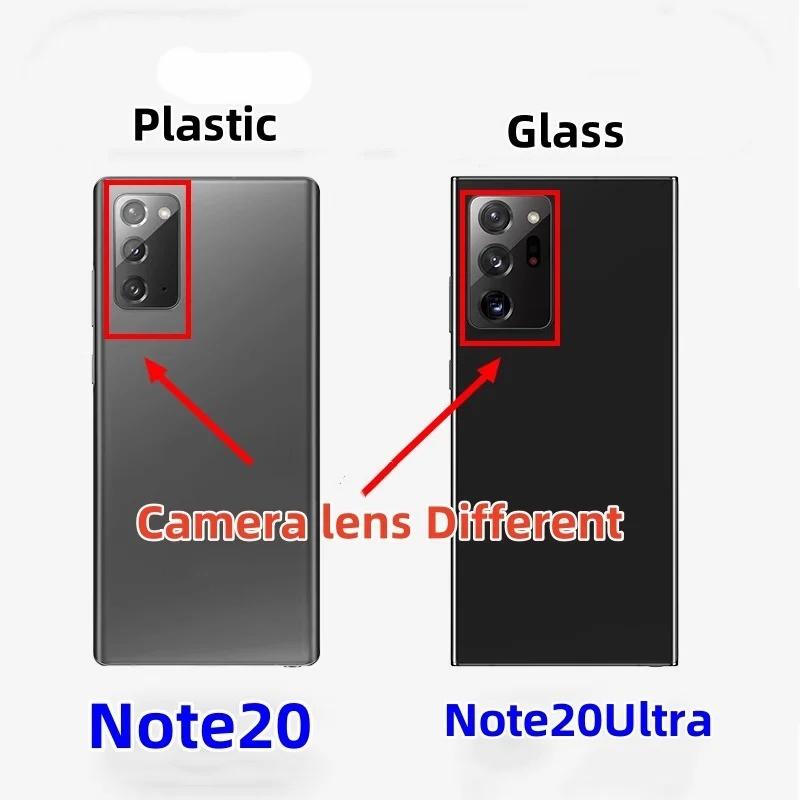 Zadní sklo kryt baterie pro Samsung Galaxy Note20 Note20Ultra SM-N9810 N9860 N986U1 Pouzdro Zadní kryt Náhradní díly Dveře