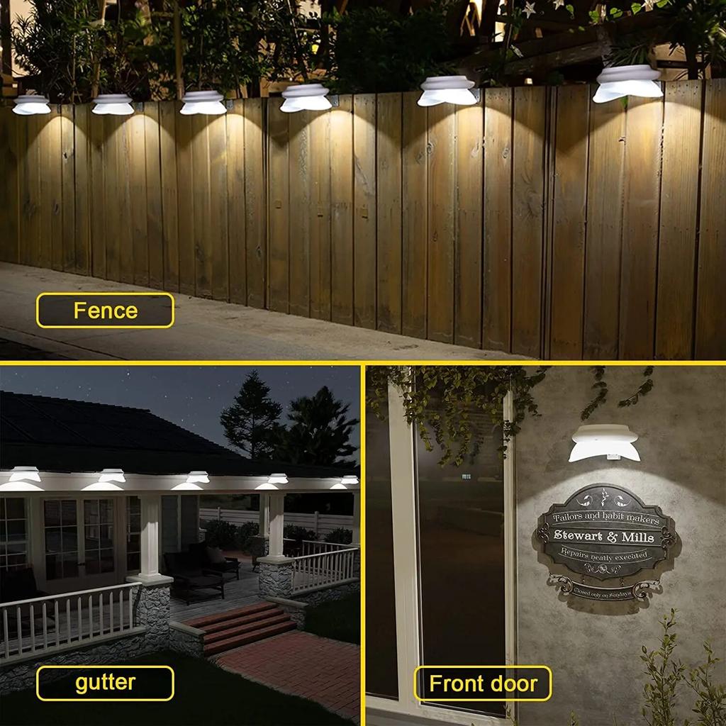 LED Solar Light, Waterproof Outdoor Garden Decoration Wall Light Suitable for Fence Garden Landscape Wall Walkway