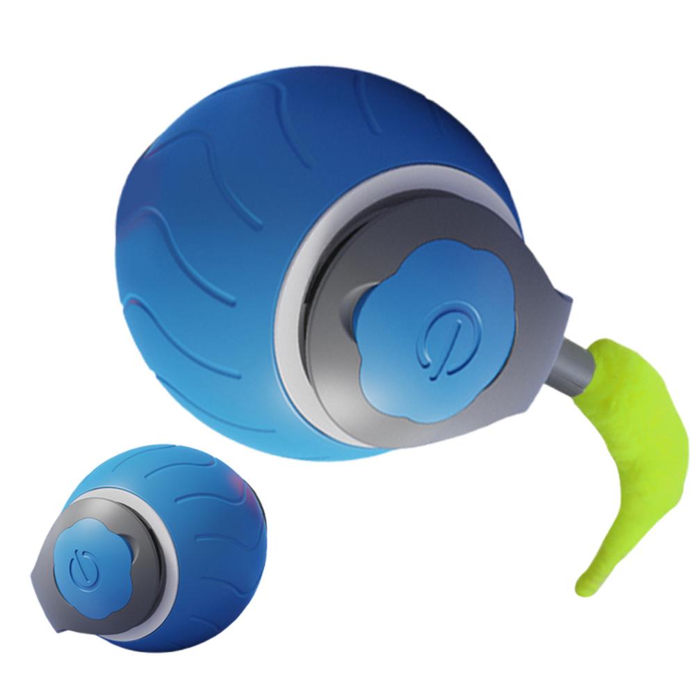 

Moving Cat Ball Toy Dog Toys Interactive Ball Smart Self-Entertainment Pet Rolling Ball Bite-Resistant For Relieving Boredom синій