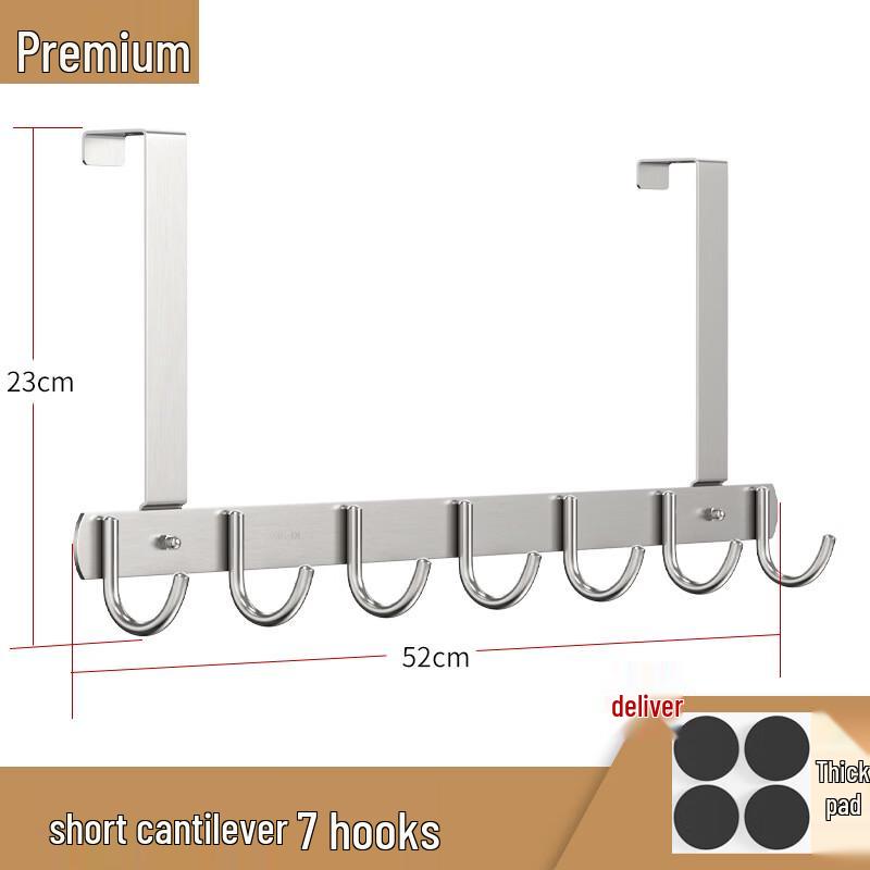 

ZNMW Over-the-Door 7-Hook Organizer Rack