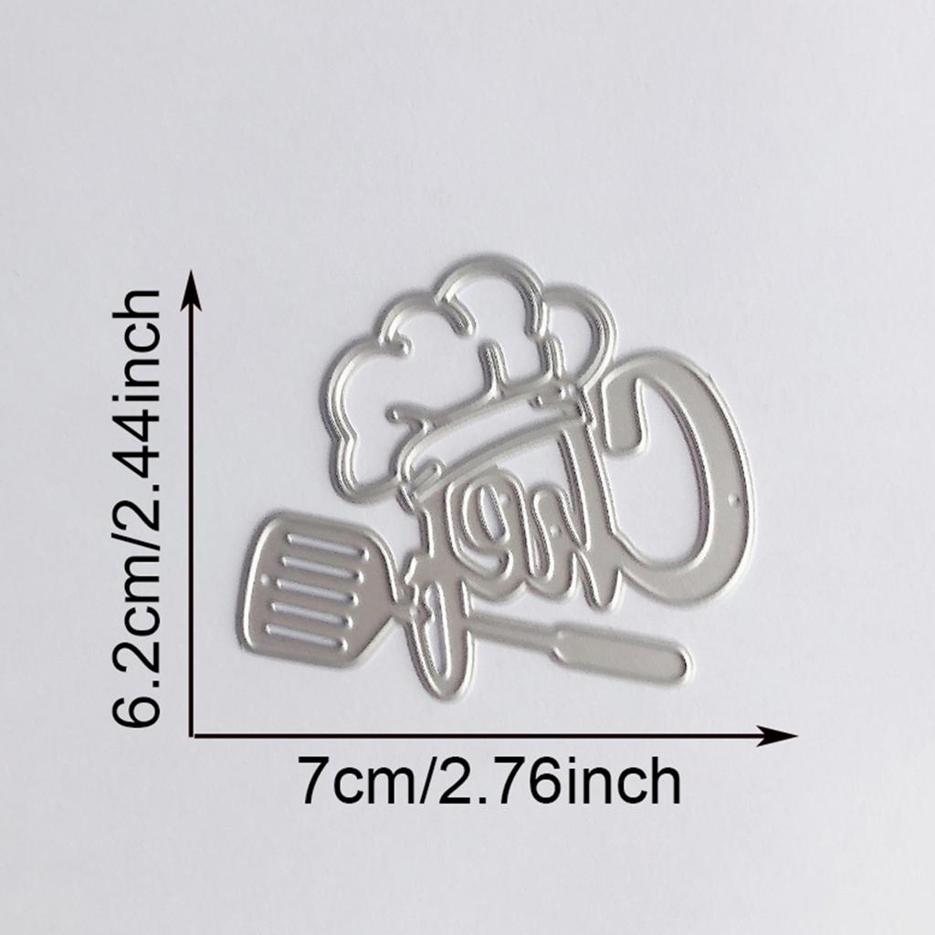 Chef Hat Cutting Dies Carbon Steel Die Cut Templates Metal Embossing Stencils for Scrapbooking Card Making Photo Album