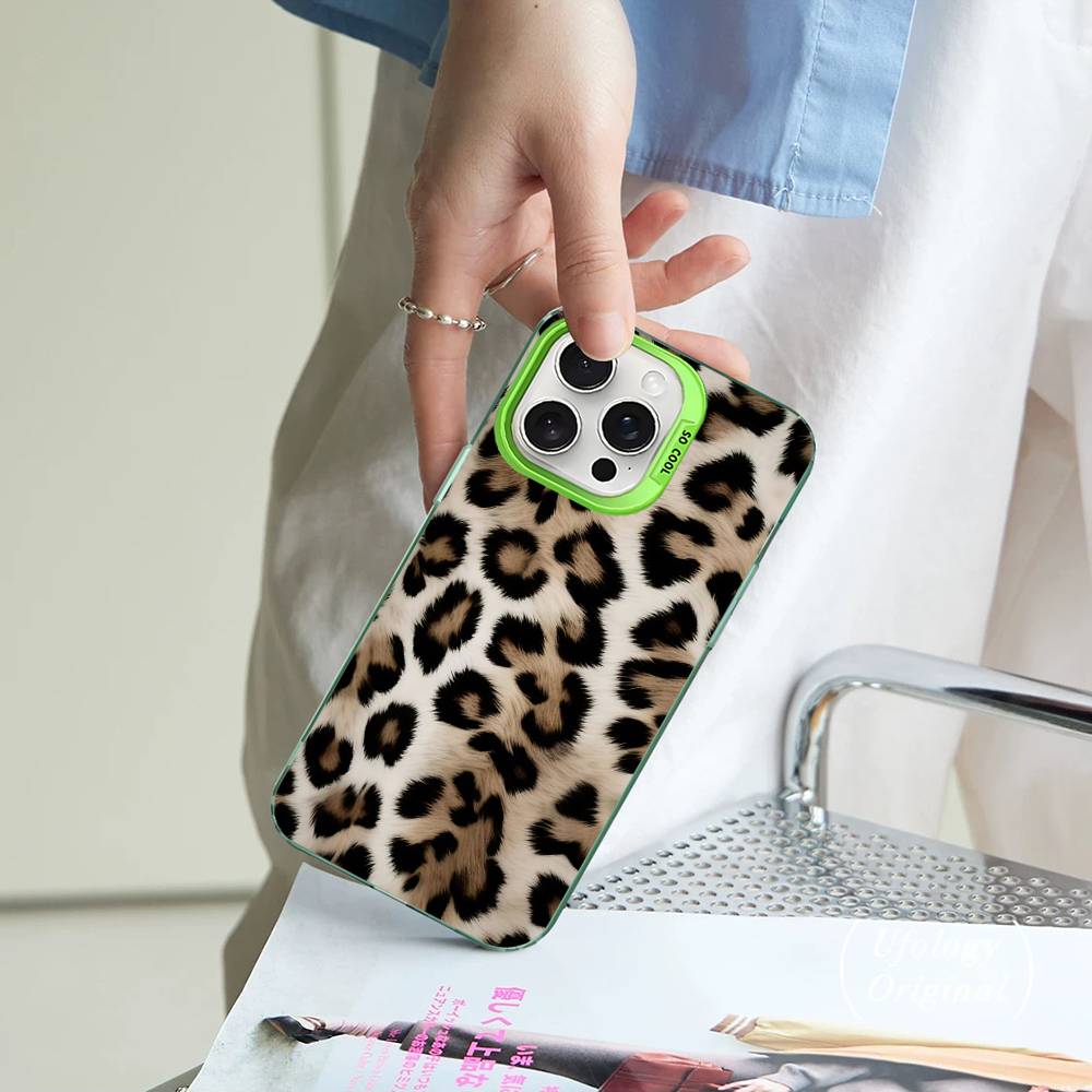 Leopard Cheetah Print Phone Case For IPhone 17Air 16 15 14 13 12 11 Pro Max Plus Color Anti Fall Cover