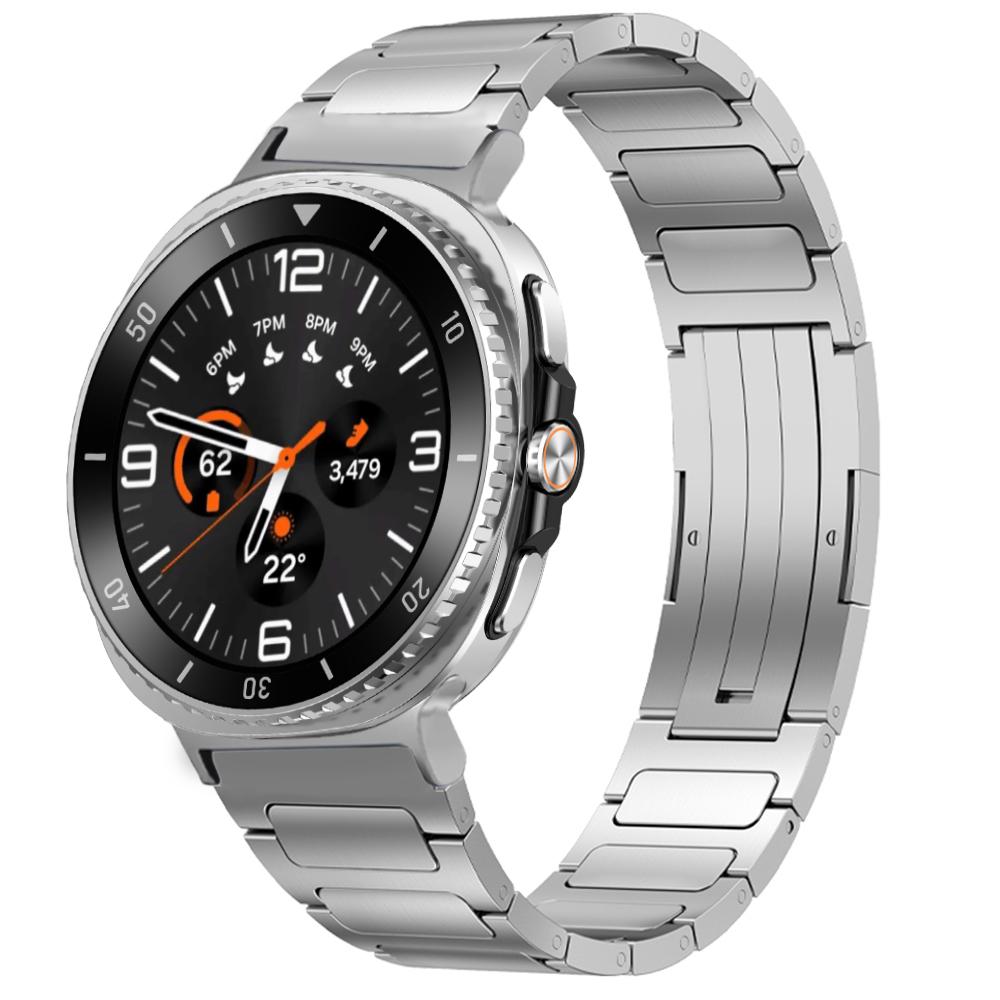 Men Titanium Band for Samsung Galaxy Ultra Watch 47mm No Gap Metal Strap for SAMSUNG Galaxy 8/8Classic Luxury Quick Fit Bracelet