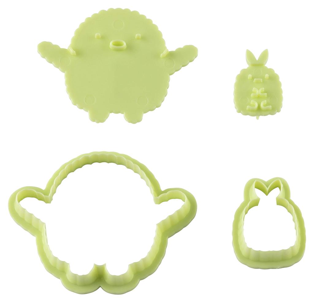 Kai KAI Cookie Cutter Stamp Allows You To Create Facial Expressions Cuddle Cutter Set Sumikko Gurashi Tonkatsu Fried Shrimp Tail Made In Japan DN0502