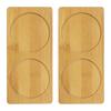 M METERXITY 2 Pack Bamboo Flower Pot Rectangular Bamboo Flower Pot Holder for Flower Planter Pot Holder Holder, Pots/Succulents, [Natural Color]