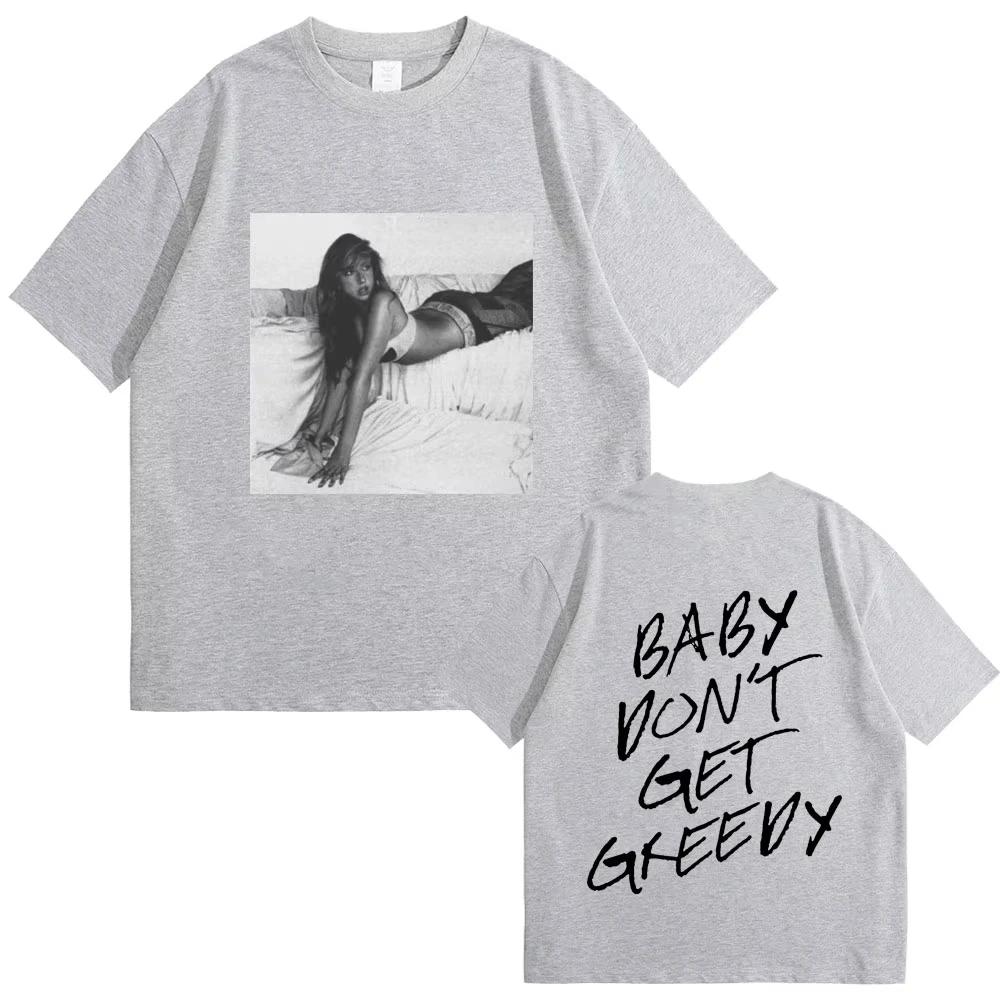 

Singer Tate Mcrae Baby Don t Get Greedy Album Print T-shirt Unisex Vintage Fashion Tshirt Men Women Casual T Shirts 5XL різнокольоровий