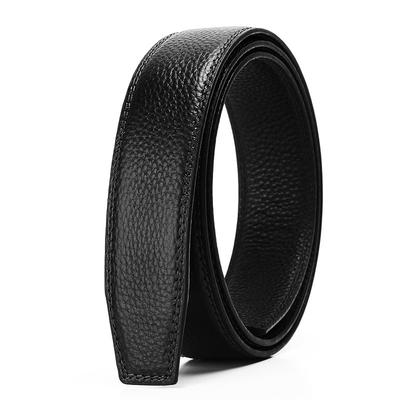 Open Edge Cowhide Belt Strip  Men's Automatic Buckle Belt Body  Cowhide Belt Strip