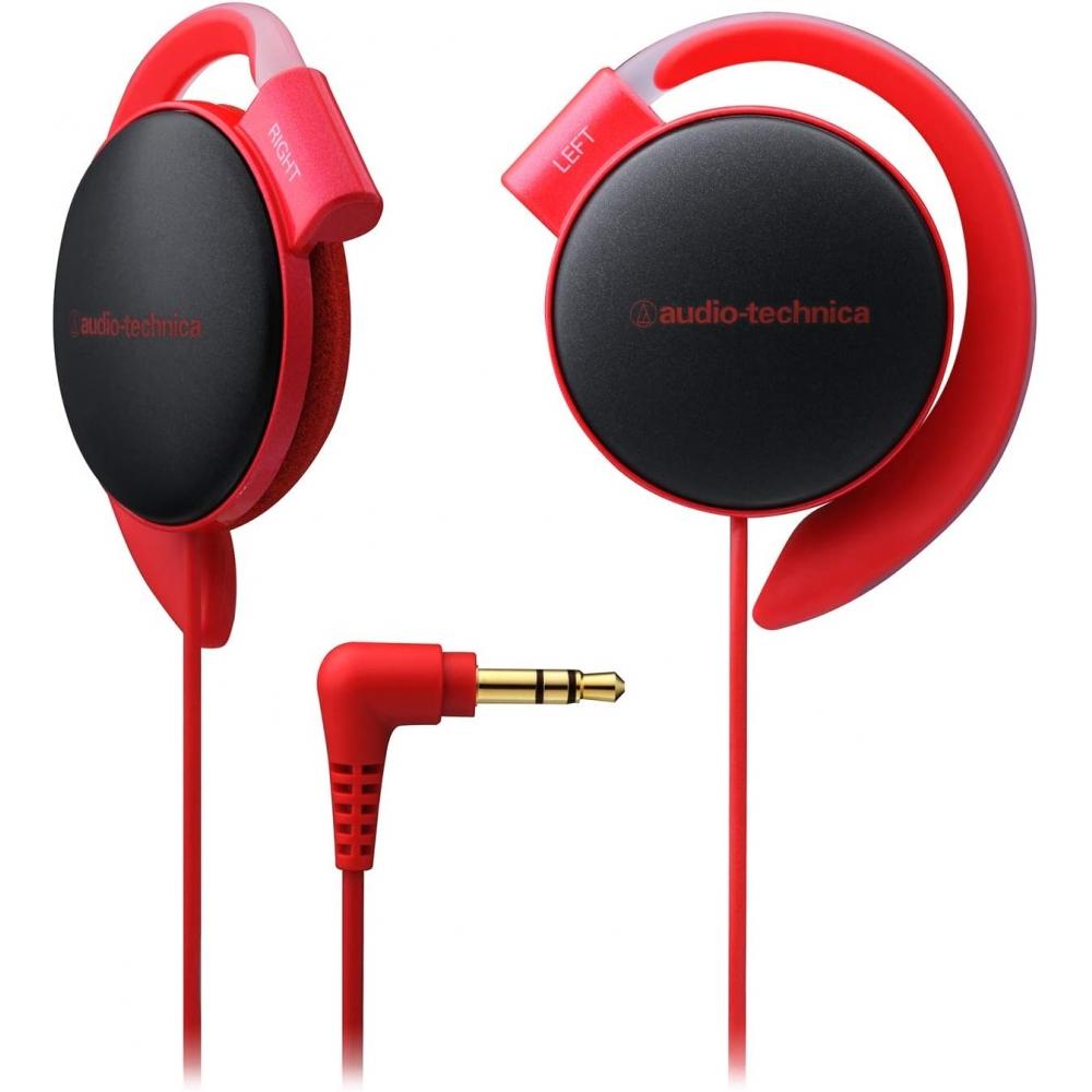 Audio Technica Ath Eq500 Rd Headphones WiRed Ear Hook Earbuds Red Red