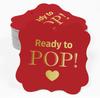 Inkdotpot Real Gold Foil Ready To Pop Baby Shower Tags Favor Bracket Shape Hang Pack Of 100 Paper