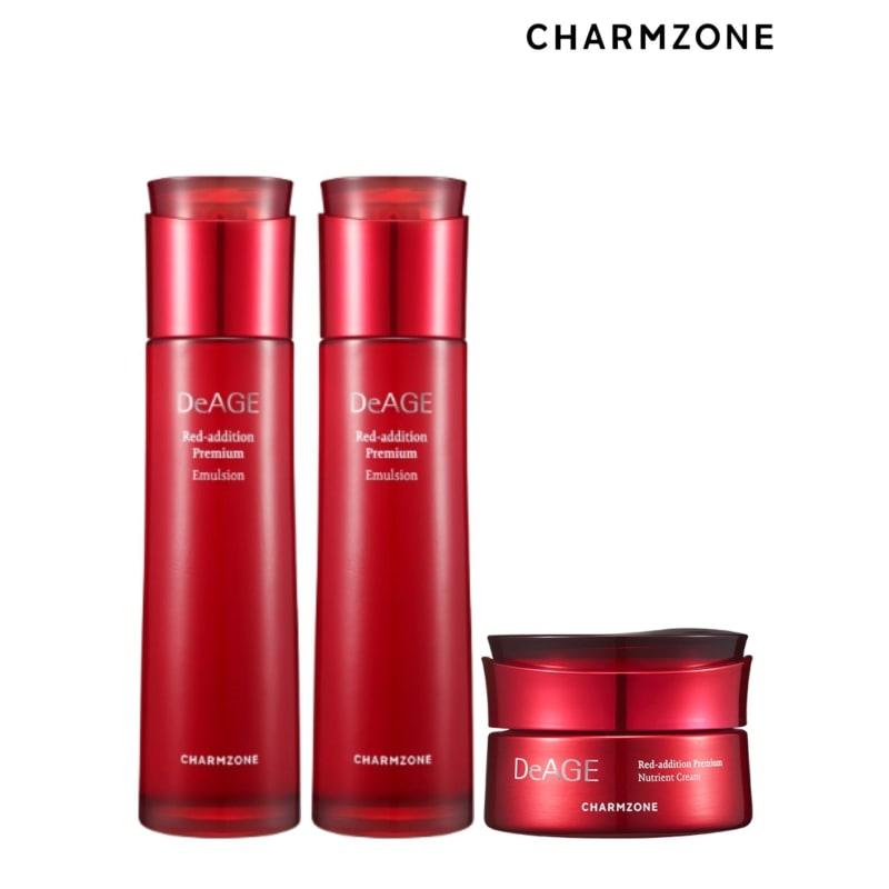 Deage Red Addition Zestaw Premium Podstawowy 3-częściowy (2 balsamy/1 krem)