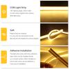 5M 10M 15M 20M COB LED Strip Light Outdoor 220V Neon LED Strip Silicone Waterproof IP65 LED Tape Light 280LED/M for Indoor Outdoor Lighting