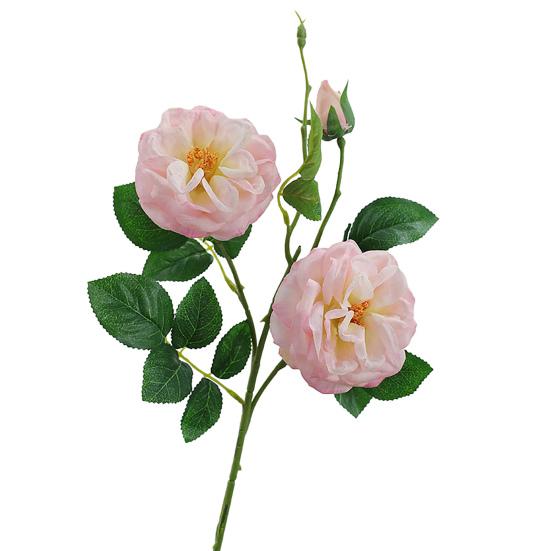 Artificial Rose with Green Leaves 3 Head Realistic Long Stem Fake Flower Home Wedding Party Faux Flower Decoration Valentine's Day Gift