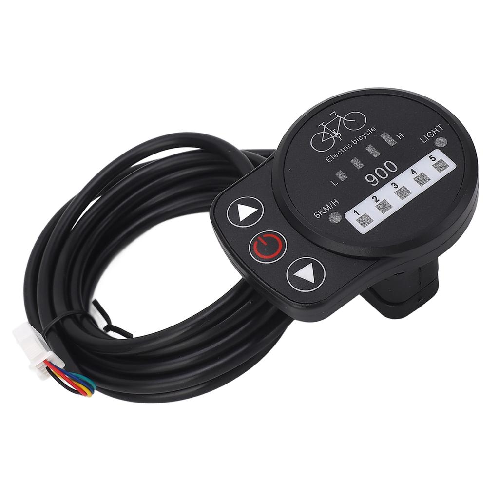 36V 48V Electric Bike LED Meter Speed Battery Power Headlight Switch Display Panel for KT Controller Ordinary Joints