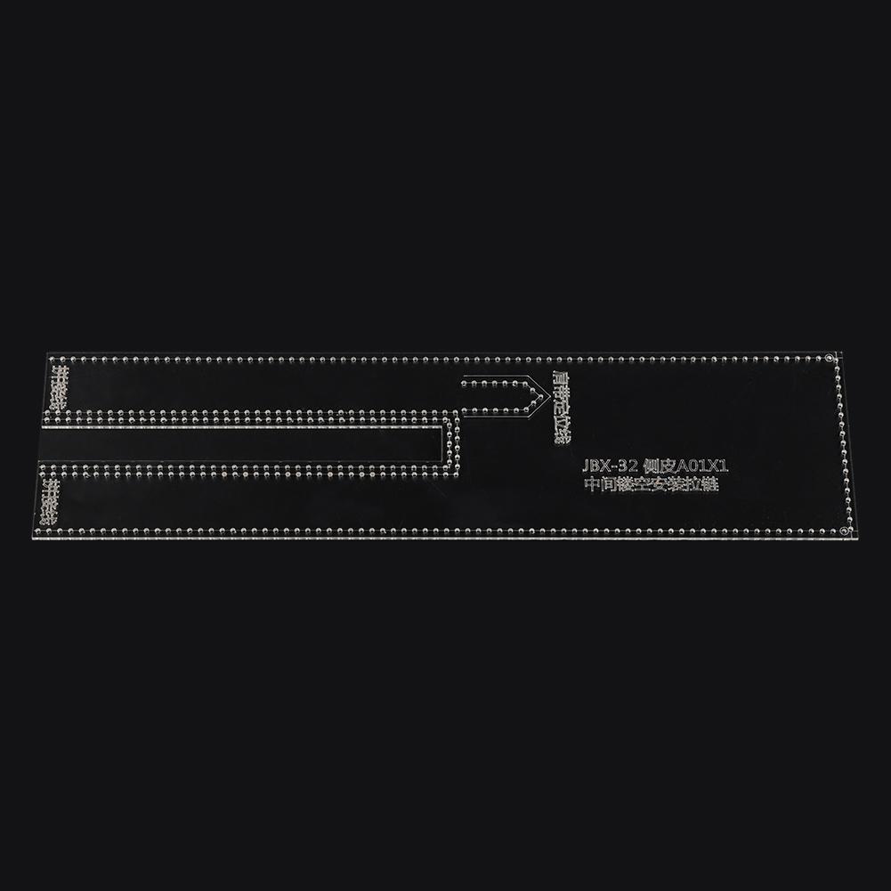 Lederhandwerk Klare Acryl Schultertasche Runde Tasche Muster Schablone Vorlage DIY JBX 32