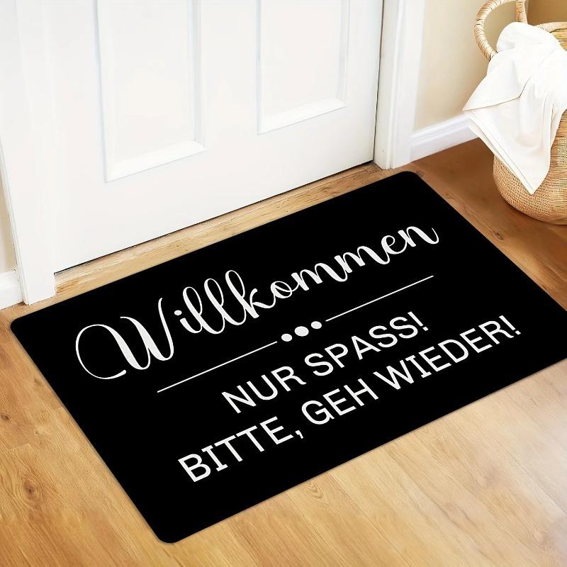 Simple Welcome Home Floor Mat Anti-Slip Washable Home Decoration Carpet Living Room Entrance Kitchen