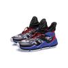 Li Ning Flying Falcon Non-Slip Wear-Resistant Mid-Top Basketball Shoes Kids Sneakers Black Blue Red YKBQ036-3