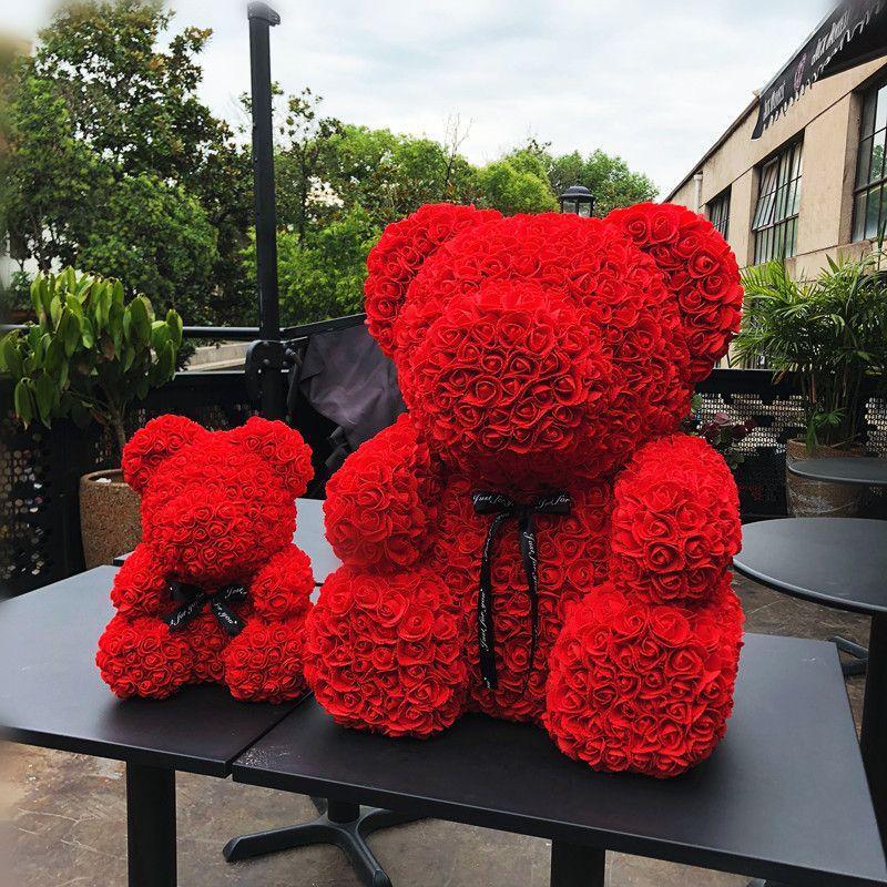 70cm Eternal Rose Flower Bear - Perfect Gift for Girlfriend, Best Friend, Valentine's, Qixi, and Birthday Celebrations