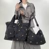 Women'S Quilted Cotton Clothes Tote Bag Three-Piece Set Star Versatile Shoulder Handbag