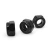 Hex Lock Nuts: M10 X 1.5mm Carbon Steel Nylon Insert Self-Locking - Secure Fastener Retention 15pcs Black for Mechanical Assembly