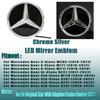 Silver Border And Black Border Newest 3D Style Emblem Front Grille Star Emblem Logo For Mercedes Benz GLB X247 CLS C257 A W177