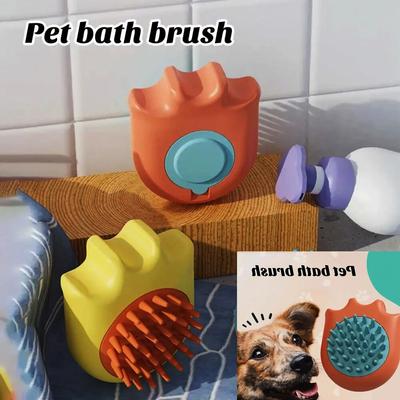 Pet Washing Brush Silicone Pet Bath Massage Comb Comfortable And Mild Cleaning Products Bath Massage Comb