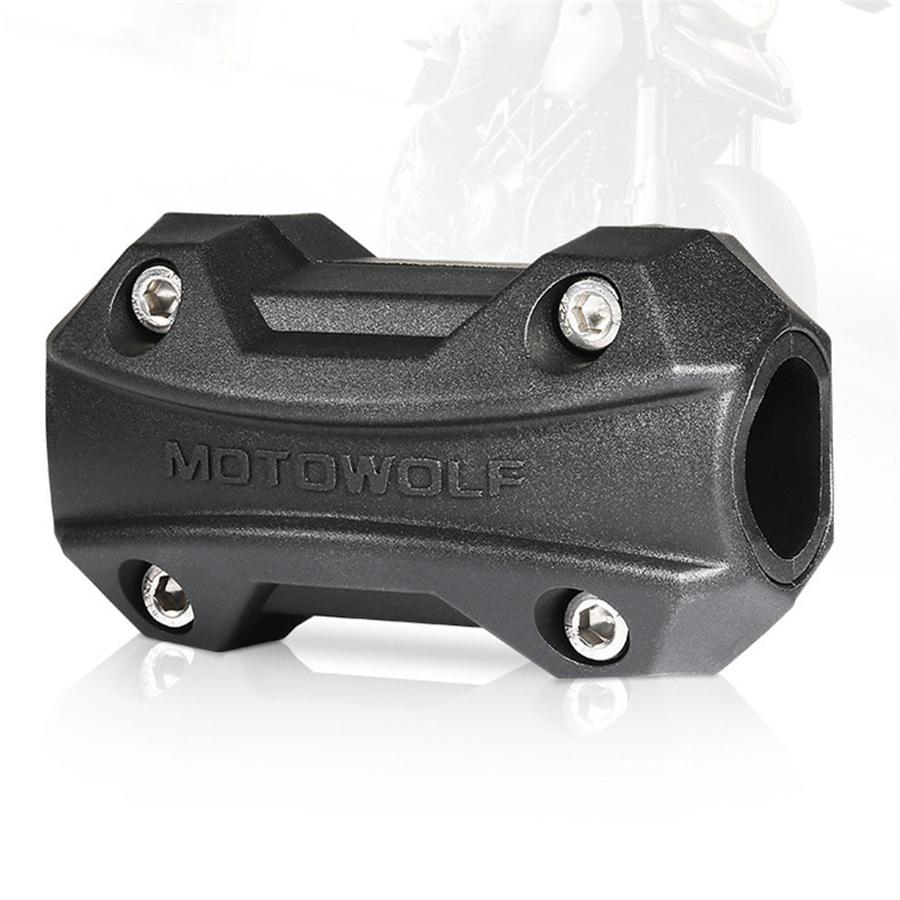 Pair Motorcycle Engine Guard Crash Bar Bumper Protector Decor Block 22/25/28mm