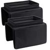 Sofa with Cup Holder No-Slip Couch Sofa Armrest Organiser Couch Remote Control Holder (Black)