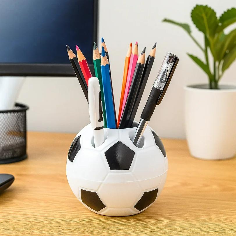 World Cup Football Pen Holder Multifunctional Creative Football Pen Holder Cartoon Cute Football Storage Box Office Supplies