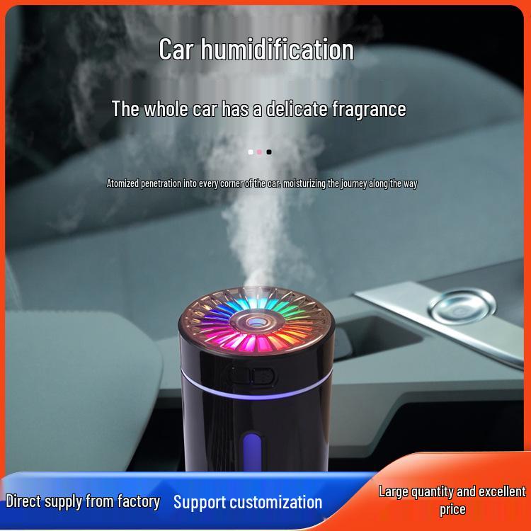 Car Humidifier & Air Purifier Aroma Diffuser with Interior Light & Odor Eliminator