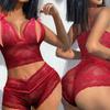 Women's Sleepwear  Spaghetti Strap Dress  Transparent Sexy Nightgowns Lace  Pajamas  Sexy Set Lingerie